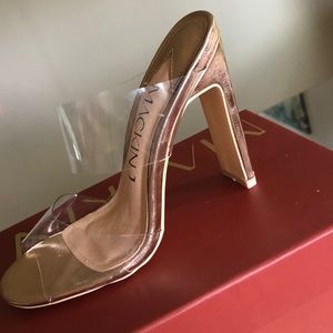 Clear Rose Gold Heel